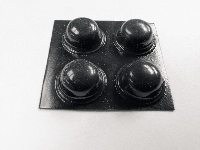 Set of 4 silicone adhesive bumpers/feet